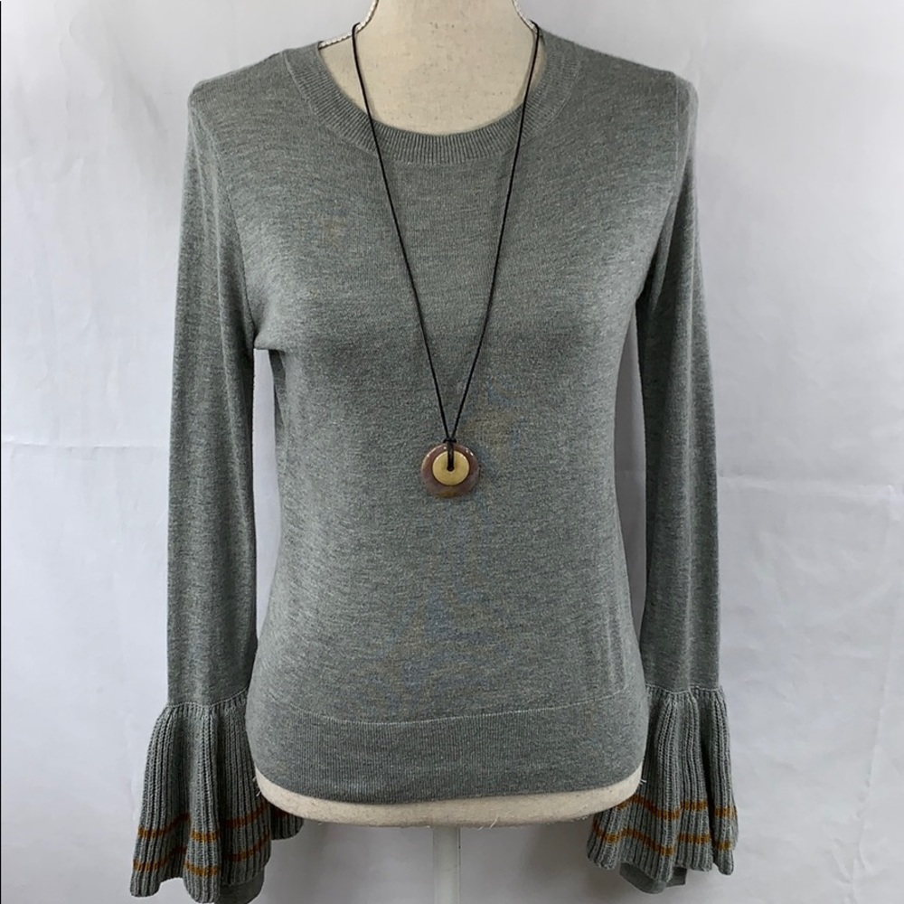 BP. sweater with gold stripes on bottom sleeves